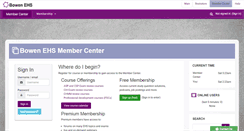 Desktop Screenshot of members.bowenehs.com