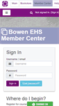 Mobile Screenshot of members.bowenehs.com
