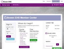 Tablet Screenshot of members.bowenehs.com